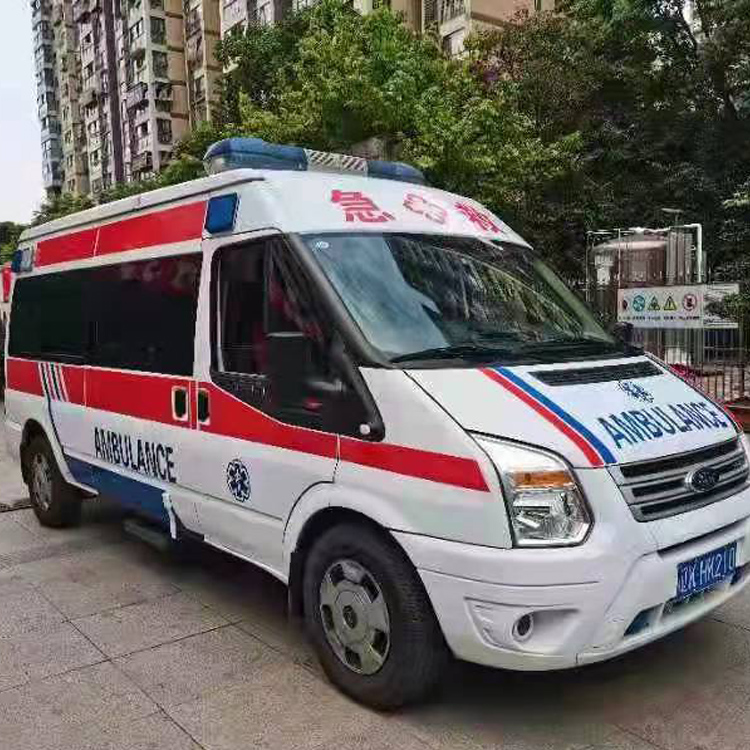 柳林长途救护车护送病人返乡